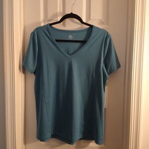 RBX Teal V-Neck Short Sleeve Tee